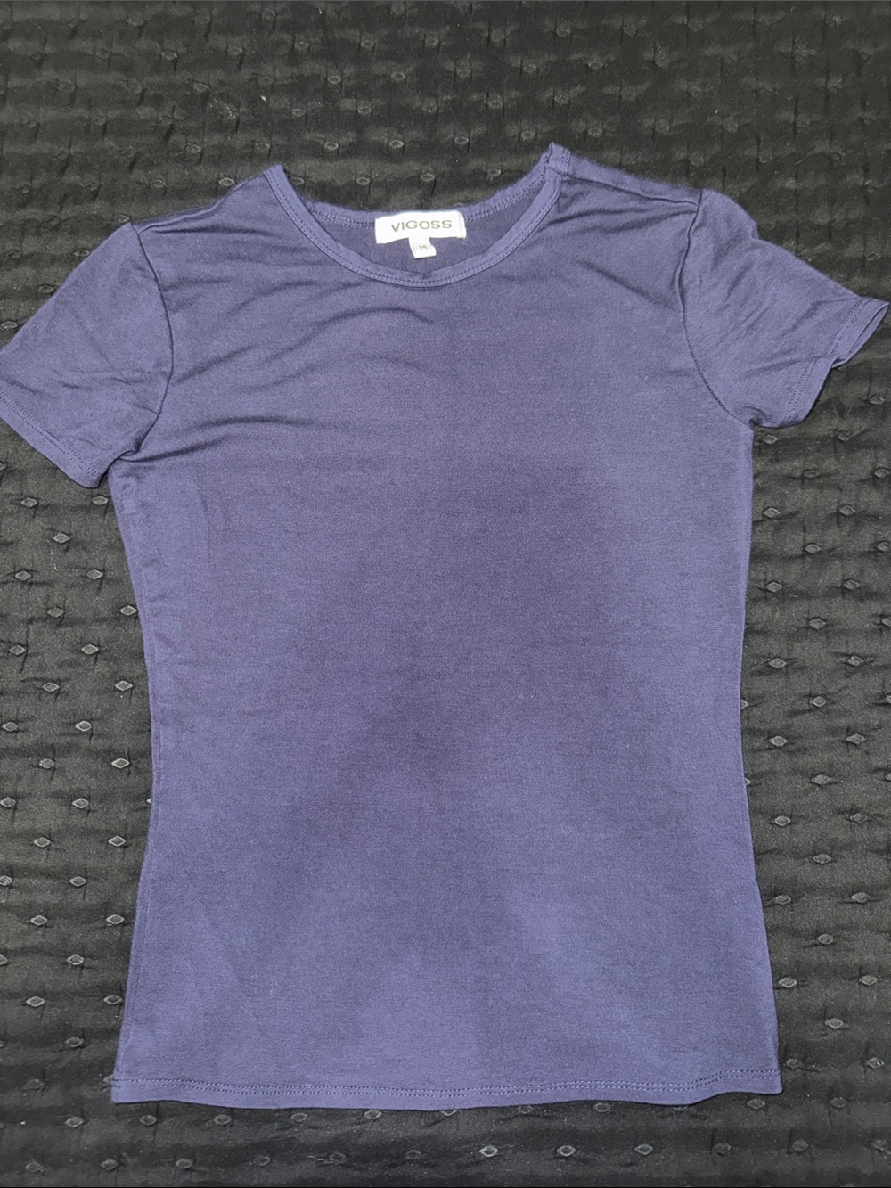 Vigoss Women's Lavender Short Sleeve Crewneck Tee